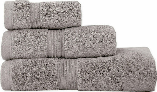 Nef-Nef Homeware Gesichtstuch Aegean 50x100cm Hellgrau Gewicht 500gr/m²