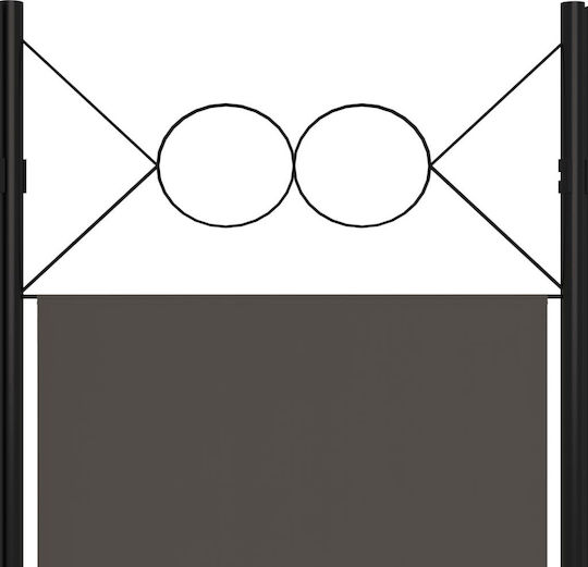 vidaXL Decorativ Paravan Metalic cu 6 Panouri 240x180cm