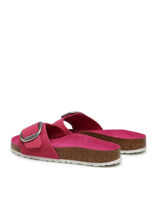 Birkenstock Madrid Big Buckle Δερμάτινα Ανατομικά Σανδάλια Φούξια