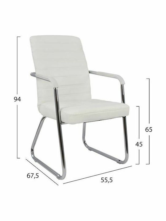 Sessel mit Armlehnen White 55.5x67.5x94cm 1Stück