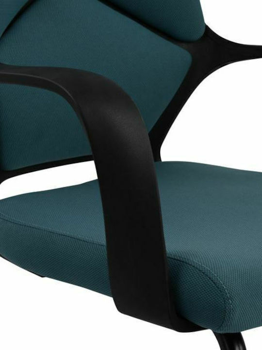 Armchair Visitor with Arms Blue / Black 63.5x59x94.5cm 1pcs
