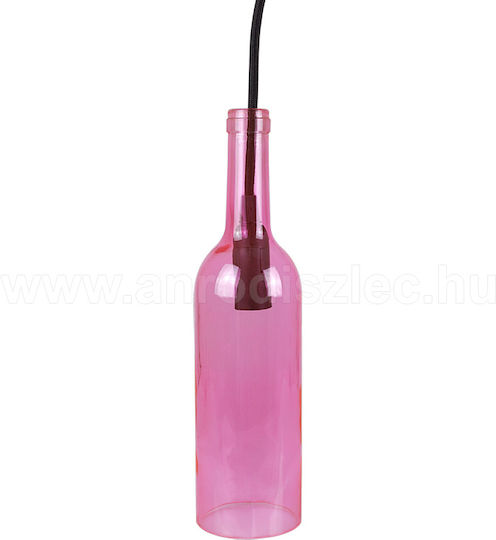 V-TAC Bottle Висящо Осветително Тяло Розов с Цокъл E14, E.14