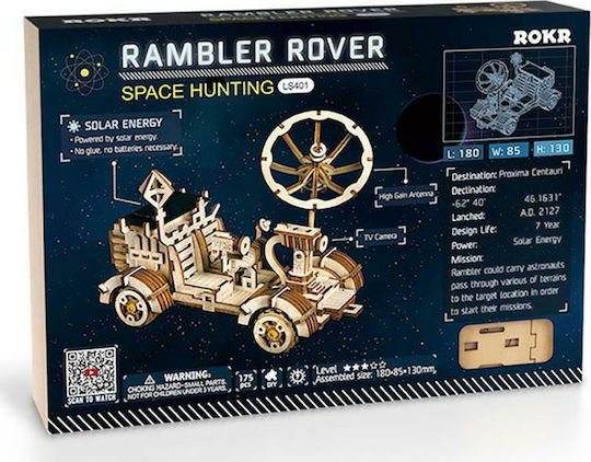 Robotime Παιχνίδι Κατασκευών Ξύλινo Rambler Rover για Παιδιά 8+ Ετών