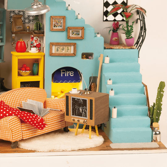 Robotime Wooden Construction Toy Joy's Living Room for Children 14+ years old+ Years