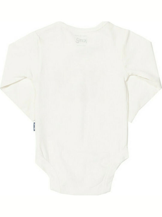 Kite Φορμάκι Μακρυμάνικο “Raccoons” Baby Bodysuit Set Long-Sleeved White