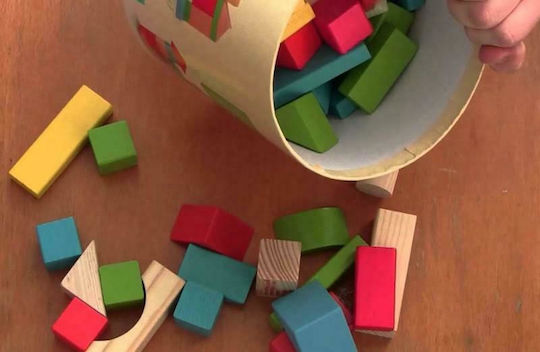 Wooden Building Blocks for 3+ Years 100 Pieces