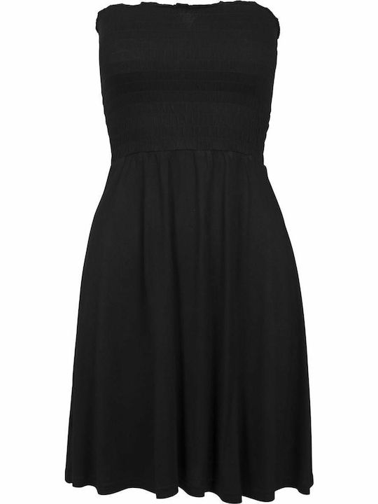 Sommer Mini Damenkleid Schwarz