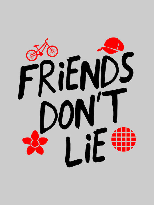 Friends Don't Lie w t-shirt - WHITE