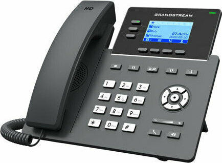 Grandstream GRP2603P Ενσύρματο Τηλέφωνο IP 6 γραμμών Μαύρο