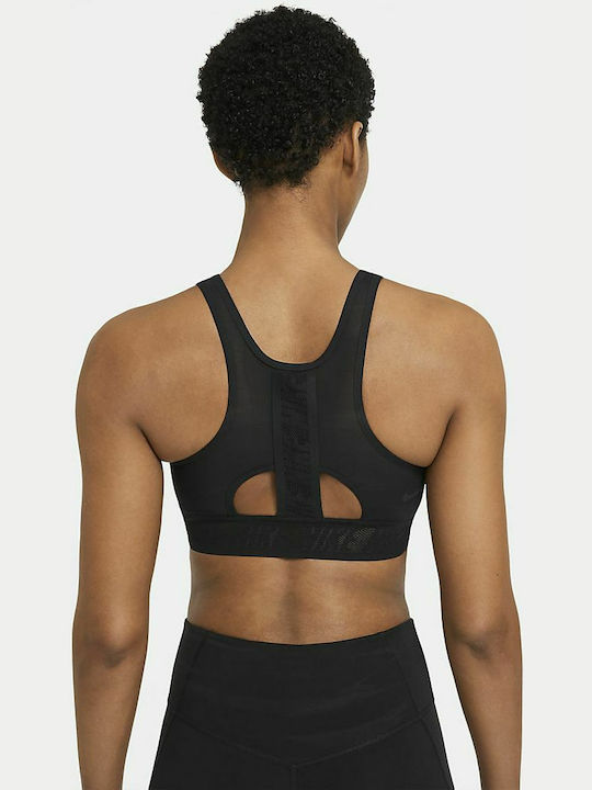 Nike Swoosh UltraBreathe Femei Atletic Sutien sport Negru cu umplutură