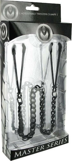 XR Master Series Nipple Tweezer Clamps Σφιγκτήρες Θηλών σε Μαύρο Χρώμα