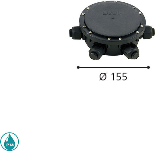 Eglo Surface Mounted Electrical Box Branching in Black Color