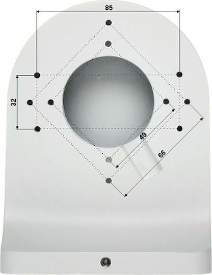 Dahua Wandhalterung für Dome Kameras Halterung für CCTV-Systemkameras White PFB204W