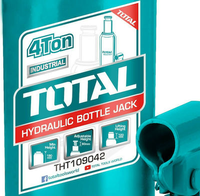 Total Hydraulic Car Jack with Lifting Height up to 37cm and Lifting Weight up to 4 Tons