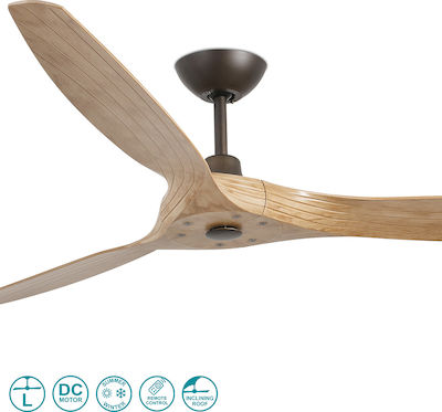 Faro Barcelona Morea 33519 Ceiling Fan 152cm Brown