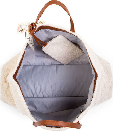 Childhome Shoulder/Hand Diaper Bag Family Teddy Teddy Off White 55x18x40cm.