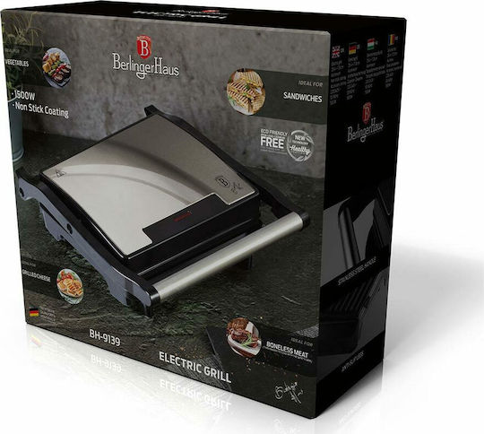 Berlinger Haus Τοστιέρα για 2 Τοστ 700W Inox