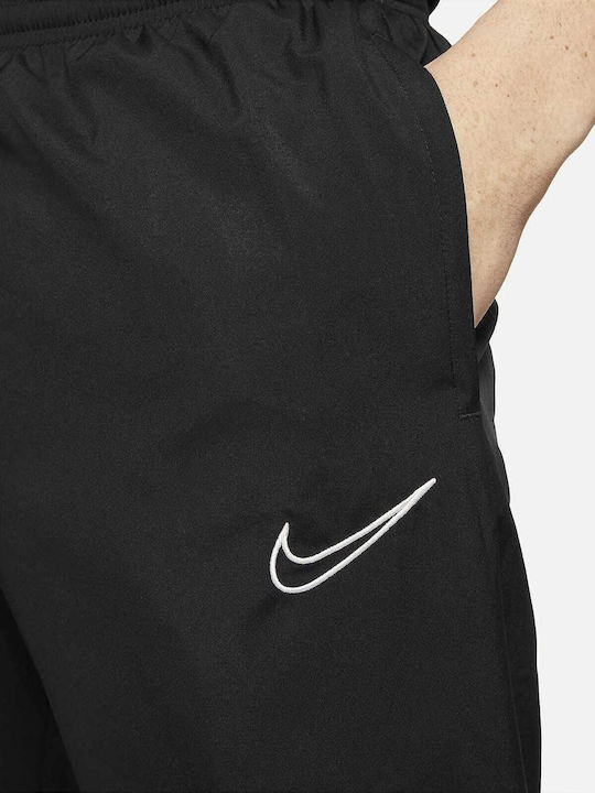 Academy Herren-Sweatpants Dri-FIT Glänzende mit Gummibund Schwarz