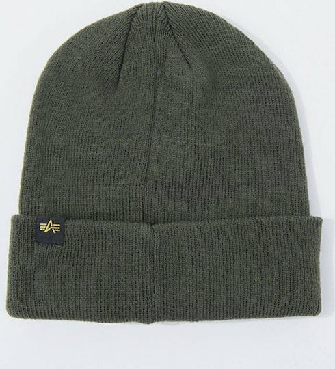 Beanie Ανδρικός Σκούφος Πλεκτός σε Χακί χρώμα