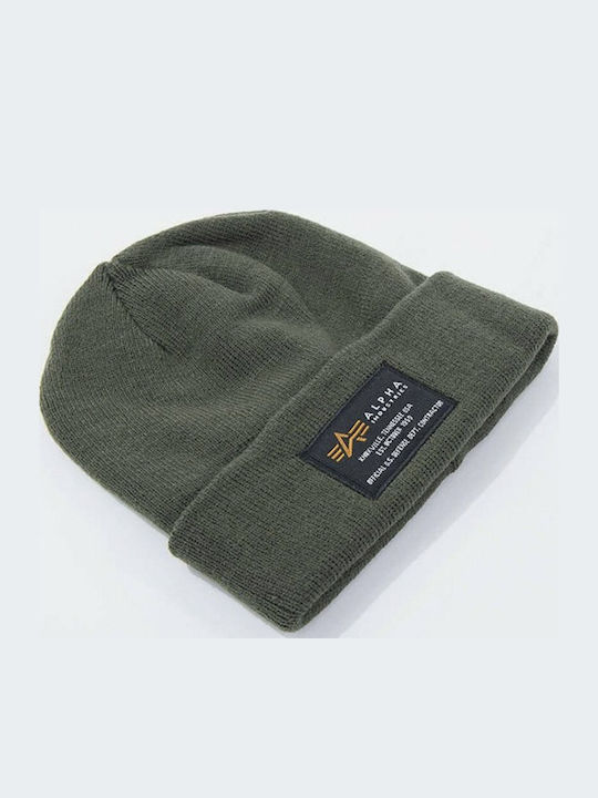 Beanie Ανδρικός Σκούφος Πλεκτός σε Χακί χρώμα
