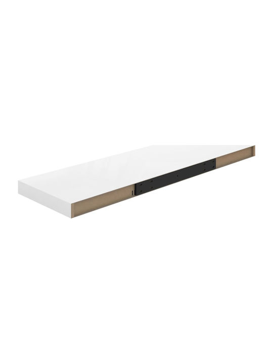 Shelf Wall White Glossy 80x23.5x3.8cm