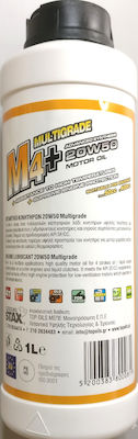 Motor Oil Stax M4+ Multigrade Motorcycle Oil for Four-Stroke Engines 20W-50 1lt