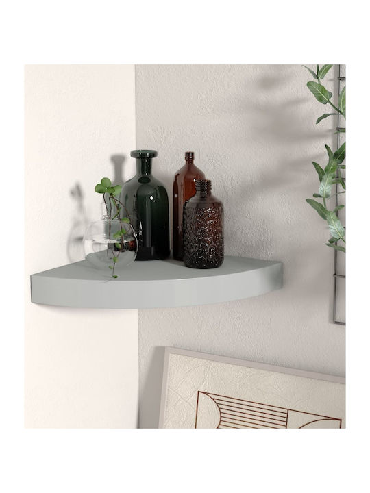 Corner Shelf Wall Grey 25x25x3.8cm