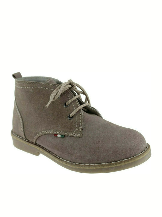 Scarpy Kids Boots Leather 302 Cigar Suede