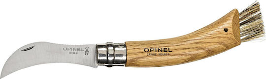 Opinel No.8 Σουγιάς Καφέ σε Δερμάτινη Θήκη