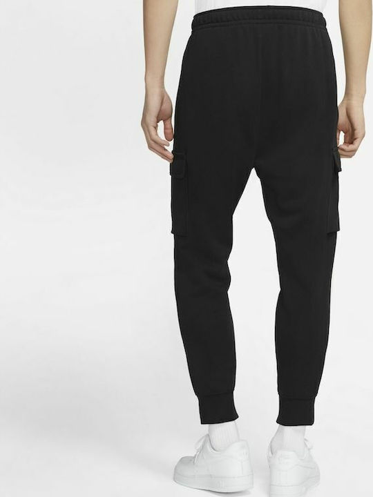 Sportswear Cargo-Hose Jogginghose mit Gummizug Schwarz