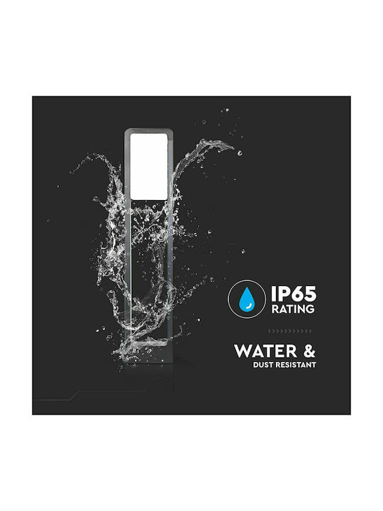 V-TAC Външна Стояща Лампа Малък Пост LED 10W с Топло Бяла Светлина IP65 Черна