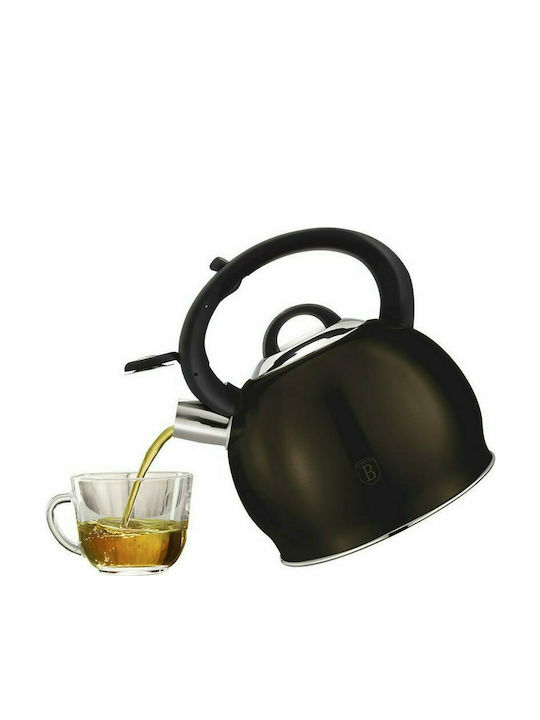 Berlinger Haus Metallic Line Kettle Stainless Steel Shiny Black Collection 3000ml