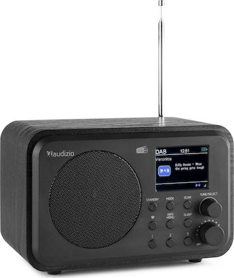 Audizio Milan DAB+ Tabletop Radio Rechargeable DAB+ with Bluetooth Black