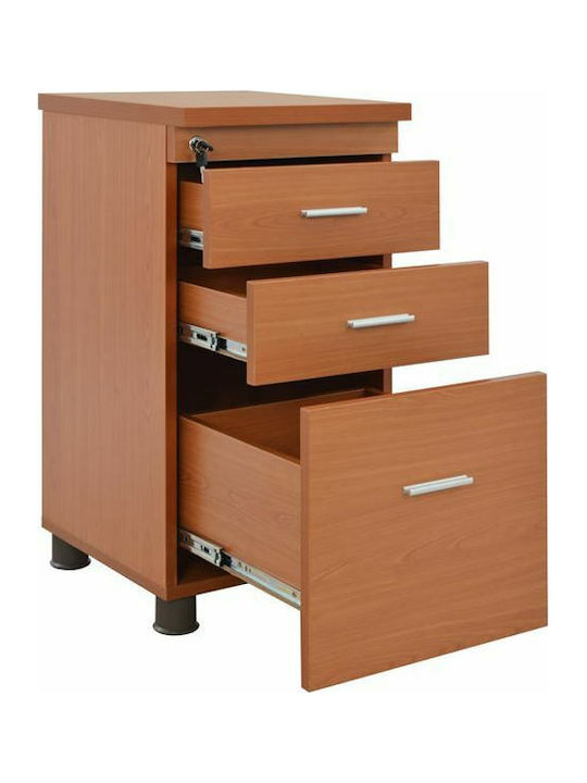 Schublade Büro mit Schloss Cherry 40x46x75cm