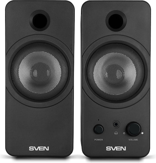 Sven 430 Ηχεία Υπολογιστή 2.0 με Ισχύ 6W Μαύρα