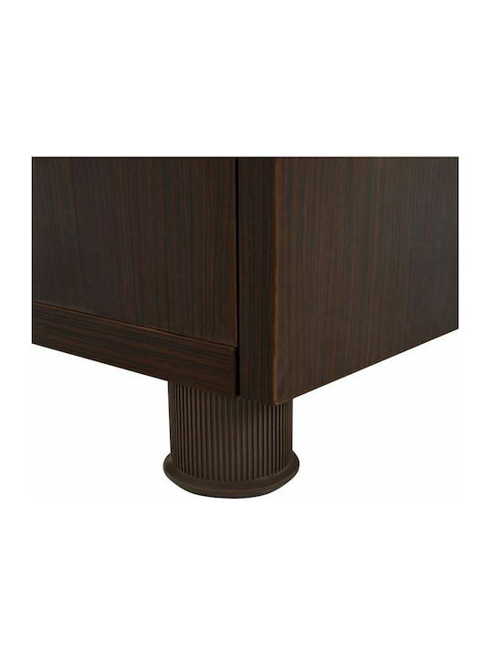 Ξύλινο Ντουλάπι Γραφείου με Κλειδαριά Wenge 80x40x82cm