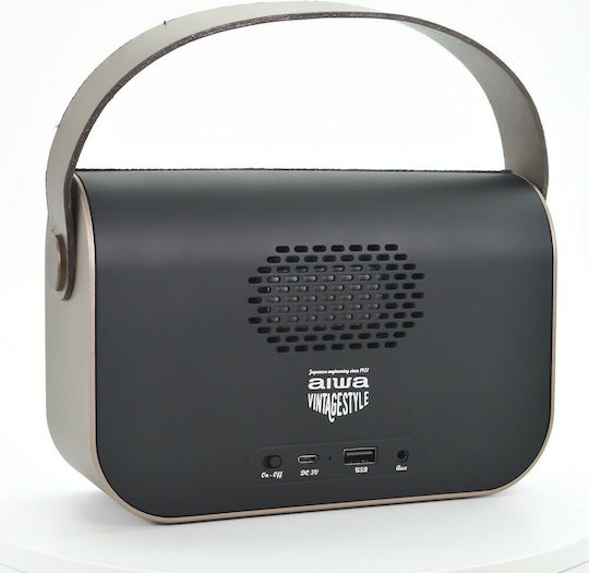 Aiwa RBTU-600 Φορητό Ραδιόφωνο Επαναφορτιζόμενο με Bluetooth και USB Μαύρο