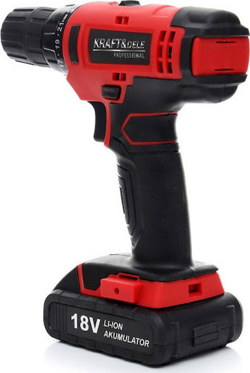 Kraft & Dele KD1566 Δραπανοκατσάβιδο Μπαταρίας 18V 1x1.3Ah