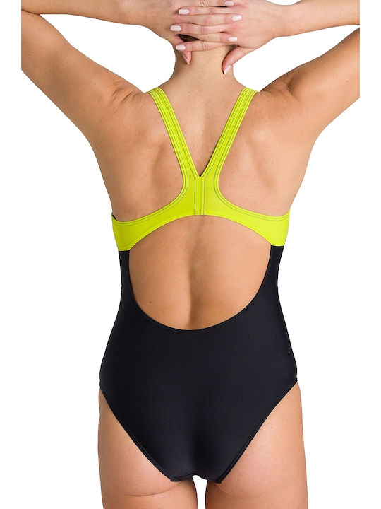 Arena Spirit Swim Pro Back Sportlicher Badeanzug Schwarz