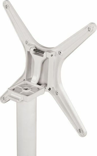 Freebox Stand De Masă Pliabil Metalic Cu Reglaj Alb Mat 69x69x92cm
