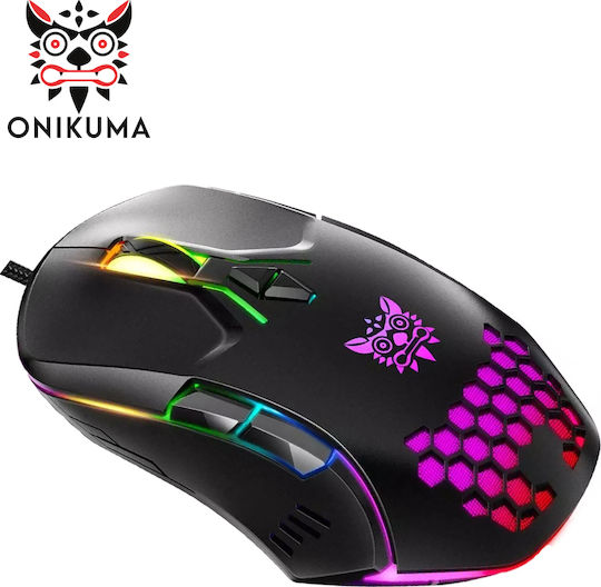 Onikuma CW902 RGB Gaming Mouse 6400 DPI Negru