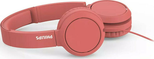 Philips TAH4105 Wired On Ear Headphones Red