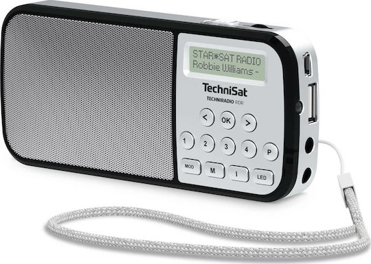 Technisat TechniRadio Ραδιοφωνάκι Επαναφορτιζόμενο DAB+ με USB Ασημί