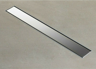 Tema Stainless Steel Channel Floor with Output 50mm and Size 50x11.5cm Silver with adjustable height and insulation