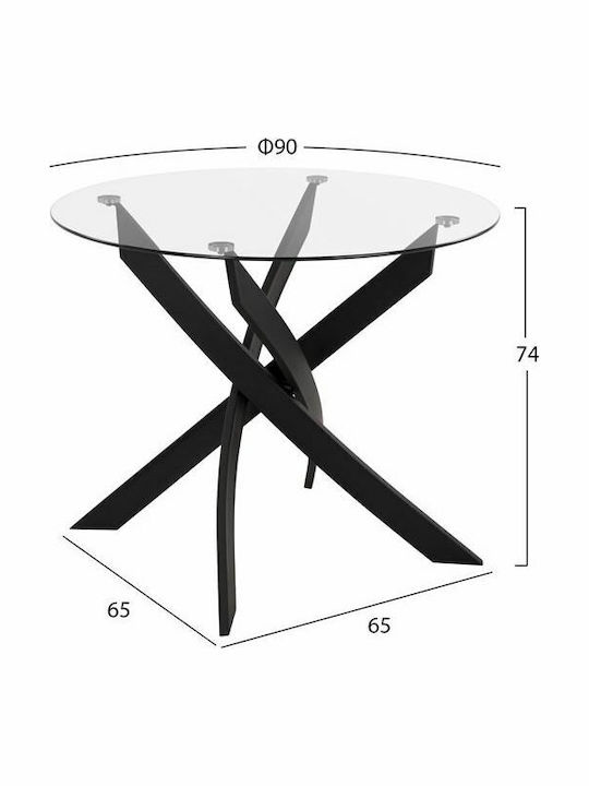 Τραπέζι Κουζίνας με 4 Καρέκλες 90x90εκ.