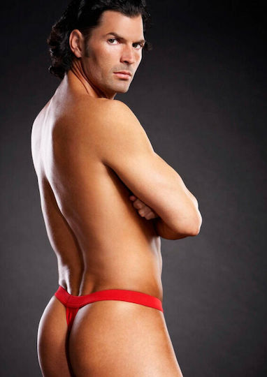 Blue Line Performance Microfiber Thong Red