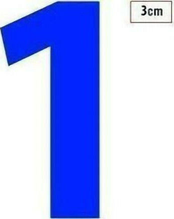 i-Sima Small Adhesive Labels No3 Numbers in Blue Color 3x3mm