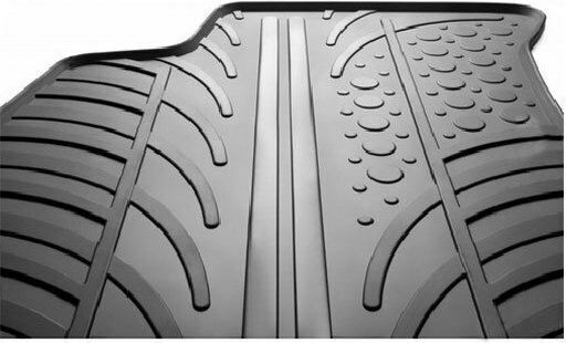 Gledring Set of Front and Rear Mats 4pcs for Mazda CX-7 2007 Black