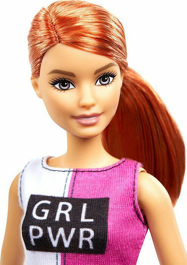 Barbie Fitness Doll Wellness Fitness Doll with Puppy and Accessories for 3++ Years