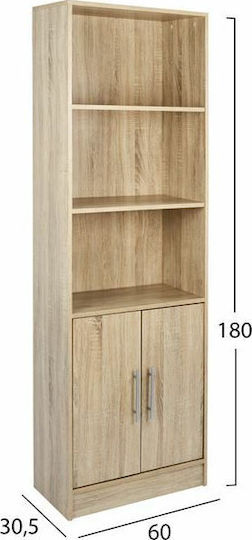 Стояща на пода Офис Дървена Сонома 60x30x180см